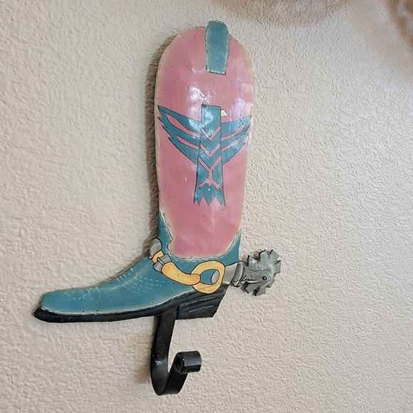 Western Boot Thunderbird Home Decor Hooks - Picture 3 of 8